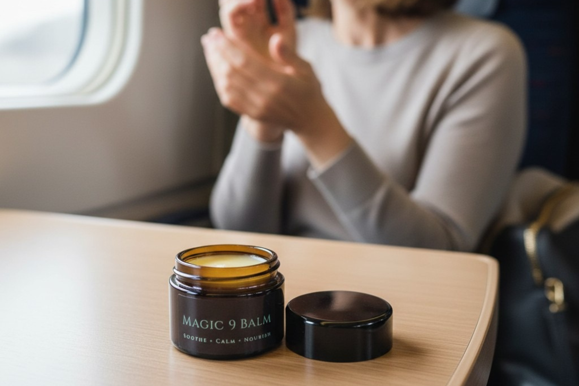 Magic 9 Balm soothing and calming on daily commute 