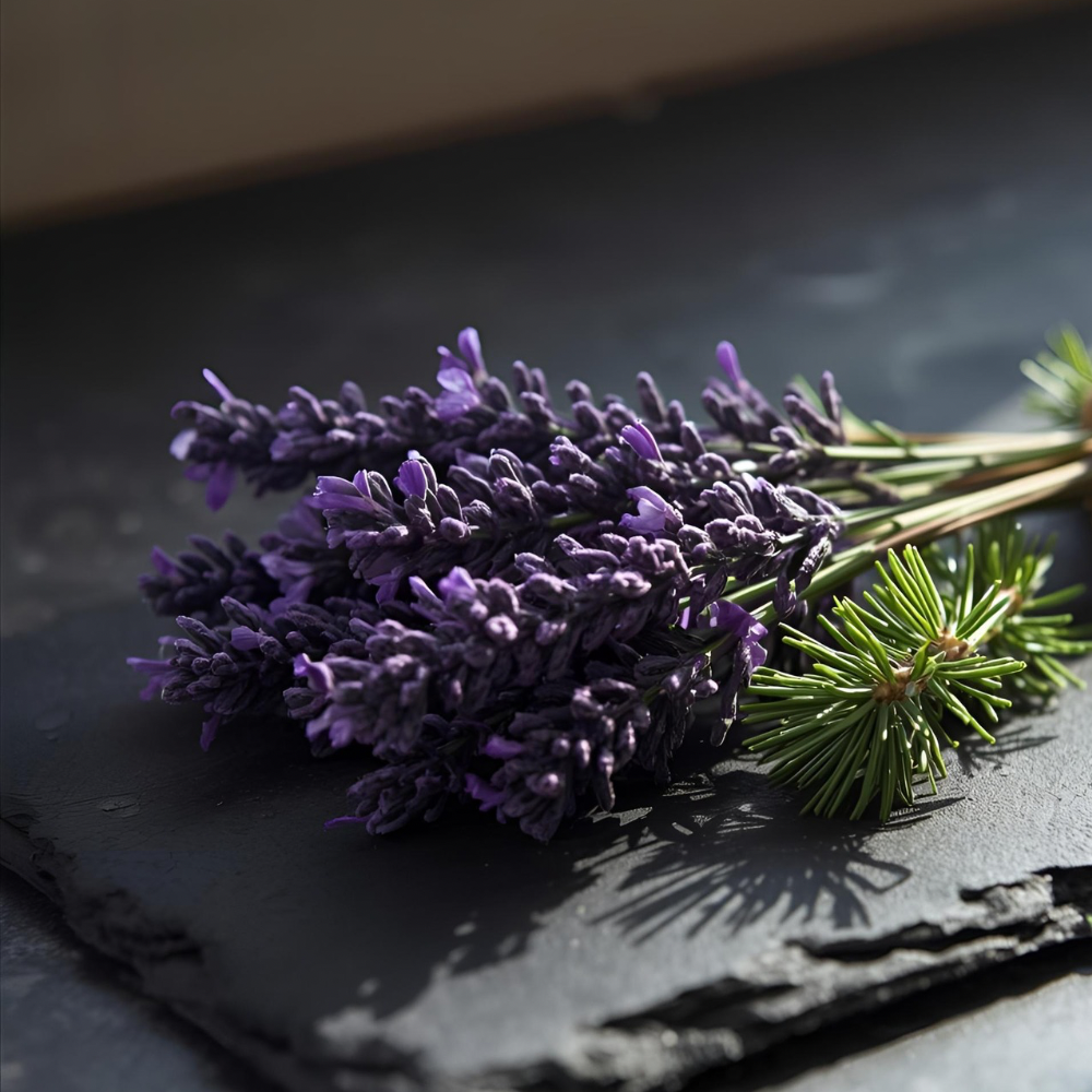 lavender and pine essential oils in the magic 9 balm blend